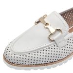 Tamaris Δερμάτινα Γυναικεία Loafers σε Λευκό Χρώμα - Image 7