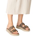 Tamaris Δερμάτινη Γυναικεία παντόφλα/σανδάλι σε Λεοπάρ Χρώμα 1-27239-42 360 - Image 5