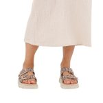 Tamaris Δερμάτινη Γυναικεία παντόφλα/σανδάλι σε Λεοπάρ Χρώμα 1-27239-42 360 - Image 8