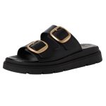 Tamaris Δερμάτινη Γυναικεία παντόφλα/σανδάλι σε Μαύρο Χρώμα 1-27239-42 003 - Image 6