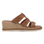 Tamaris Δερμάτινη Γυναικεία πλατφόρμα σε Κονιάκ Χρώμα 1-27217-44 305