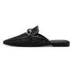 Tamaris Δερμάτινo Γυναικείo σανδάλι σε Μαύρο Χρώμα 1-27302-44 001 - Image 7