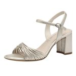 Tamaris σφηνοειδή σανδάλια σε σαμπανιζέ χρώμα 1-28324-42 179 - Image 5