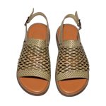 Γυναικεία δερμάτινα πέδιλα SAFE STEP 202325 Λαδί - Image 4