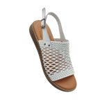 Γυναικεία δερμάτινα πέδιλα SAFE STEP 202325 Λευκά - Image 3