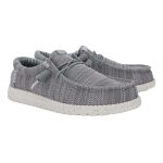 Hey Dude Wally Stretch Sox Ανδρικά Μοκασίνια σε Γκρι Χρώμα 41898-030 - Image 3