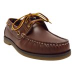 America Δερμάτινα Ανδρικά Boat Shoes σε Ταμπά Χρώμα - Image 3