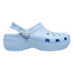Crocs Γυναικεία Σαμπό Μπλε Classic Platform Pearl Clog 211231-4NS