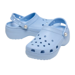 Crocs Γυναικεία Σαμπό Μπλε Classic Platform Pearl Clog 211231-4NS - Image 4
