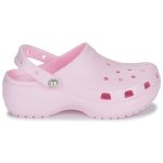 Crocs Γυναικεία Σαμπό Ροζ Classic Platform Pearl Clog 211231 6ZW
