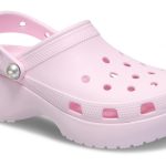 Crocs Γυναικεία Σαμπό Ροζ Classic Platform Pearl Clog 211231 6ZW - Image 5