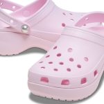 Crocs Γυναικεία Σαμπό Ροζ Classic Platform Pearl Clog 211231 6ZW - Image 9
