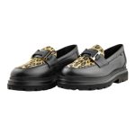 Ragazza Γυναικείο Δερμάτινο Μοκασίνι 03 Μαύρο Λεοπάρ - Image 11