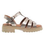 Ragazza Δερμάτινα Γυναικεία Σανδάλια σε Χρυσό Χρώμα 0544