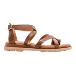 Ragazza Δερμάτινα Γυναικεία Σανδάλια σε Ταμπά Χρώμα 01075