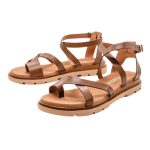 Ragazza Δερμάτινα Γυναικεία Σανδάλια σε Ταμπά Χρώμα 01075 - Image 4
