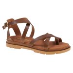 Ragazza Δερμάτινα Γυναικεία Σανδάλια σε Ταμπά Χρώμα 01075 - Image 5