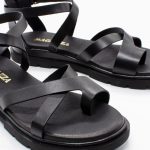 Ragazza Σανδάλια 01075 Premium Leather Μαύρο - Image 4