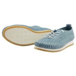 Safe Step Δερμάτινα Γυναικεία Μοκασίνια σε Μπλε Χρώμα 21453 - Image 3