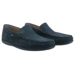 America 0106 Ανδρικά Δερμάτινα Loafers Μπλε - Image 3