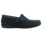 America 0106 Ανδρικά Δερμάτινα Loafers Μπλε