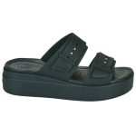 Crocs Brooklyn Καλοκαιρινές Γυναικείες Πλατφόρμες Μαύρες 207431
