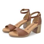 Γυναικεία Πέδιλα Ragazza 0763 Leather ταμπά - Image 3