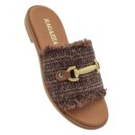 Γυναικείες Ανατομικές Δερμάτινες Παντόφλες Ragazza 01014 σε καφέ χρώμα - Image 5