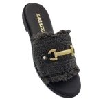 Γυναικείες Ανατομικές Δερμάτινες Παντόφλες Ragazza 01014 σε μαύρο χρώμα - Image 3