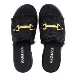 Γυναικείες Ανατομικές Δερμάτινες Παντόφλες Ragazza 01014 σε μαύρο χρώμα - Image 6