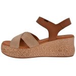 Γυναικείες Πλατφόρμες Ragazza 0683 σε ταμπά/μπεζ χρώμα - Image 3