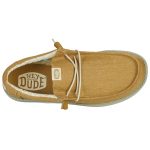 Hey Dude Wally Stretch Canvas Ανδρικά Μοκασίνια σε Μουσταρδί Χρώμα - Image 5