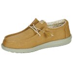 Hey Dude Wally Stretch Canvas Ανδρικά Μοκασίνια σε Μουσταρδί Χρώμα - Image 7