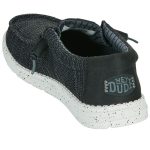 Hey Dude Wally Stretch Sox Ανδρικά Μοκασίνια σε Ασπρόμαυρο Χρώμα 41898-066 - Image 4