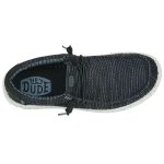 Hey Dude Wally Stretch Sox Ανδρικά Μοκασίνια σε Ασπρόμαυρο Χρώμα 41898-066 - Image 5