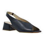 Ragazza Δερμάτινα Γυναικεία Πέδιλα σε Μπλε Χρώμα 0870 - Image 4