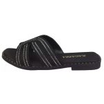 Ragazza Δερμάτινα Γυναικεία Σανδάλια Ανατομικά σε Μαύρο Χρώμα 01150