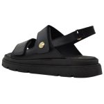 Ragazza Δερμάτινα Γυναικεία Σανδάλια Flatforms σε Μαύρο Χρώμα 0850 - Image 5