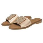 Ragazza Δερμάτινα Γυναικεία Σανδάλια σε Χρώμα Χαλκού 01127 - Image 5