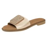 Ragazza Δερμάτινα Γυναικεία Σανδάλια σε Χρώμα Χαλκού 01127 - Image 7