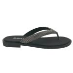 Ragazza Δερμάτινα Γυναικεία Σανδάλια σε Χρώμα Μαύρο 01123