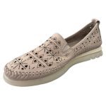 Safe Step δερμάτινο γυναικείο μοκασίνι ασημί-γκρι - Image 6