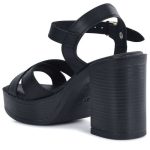 Harris δερμάτινo μαύρο καστόρι πέδιλο 653-4305 - Image 4