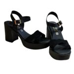 Harris δερμάτινo μαύρο καστόρι πέδιλο 653-4305 - Image 3
