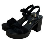 Harris δερμάτινo μαύρο καστόρι πέδιλο 653-4305 - Image 4