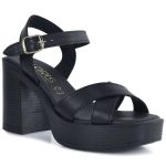 Harris δερμάτινo μαύρο καστόρι πέδιλο 653-4305 - Image 3