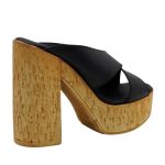 Μαύρα Δερμάτινα Ψηλοτάκουνα Παπούτσια HARRIS 656-1177 - Image 4