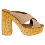 Nude Δερμάτινα Ψηλοτάκουνα Παπούτσια HARRIS 656-1177