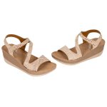 Fantasy Sandals Καλοκαιρινές Γυναικείες Πλατφόρμες Ροζ S5020 - Image 4