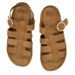 Fantasy Sandals Δερμάτινα Γυναικεία Ανατομικά Σανδάλια Καφέ S2106 - Image 5